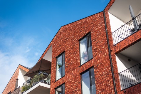 Project Ezeldijk Diest - kleurrijke gevels rode bakstenen