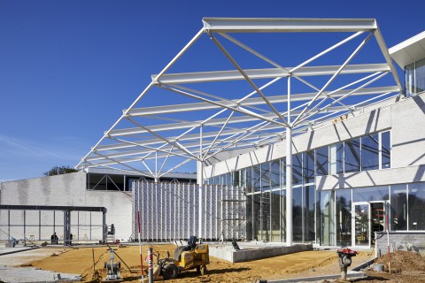 Bouwcampus in Blanco gevelsteen