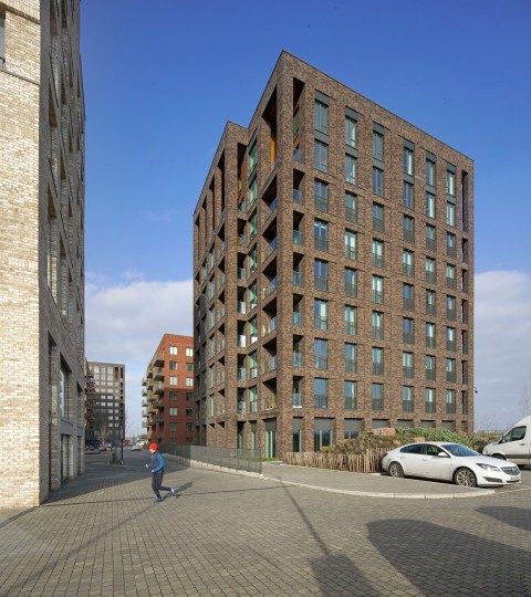 Gevel van project Great Eastern Quays London