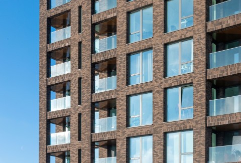 Gevel van project Great Eastern Quays London